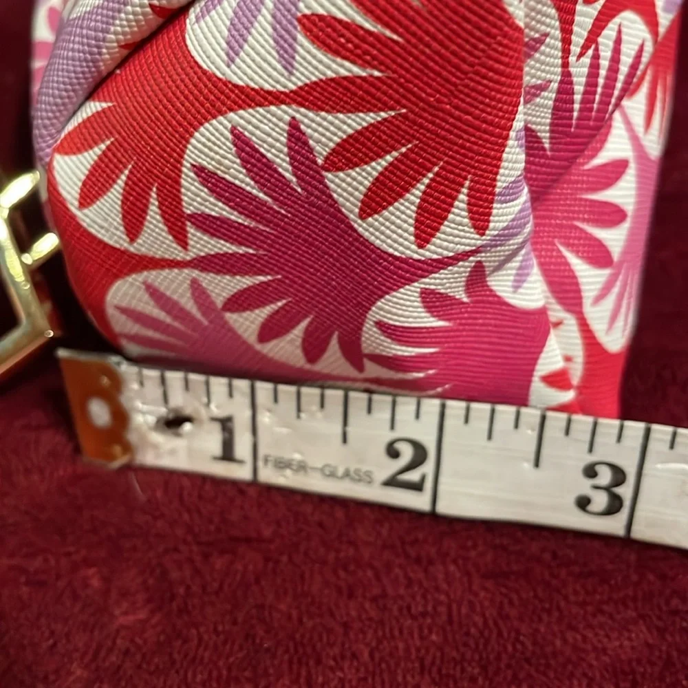 Elemis London x Hayley Menzies London Pink Pattern Makeup Bag Gold Hardware New - Picture 8 of 8